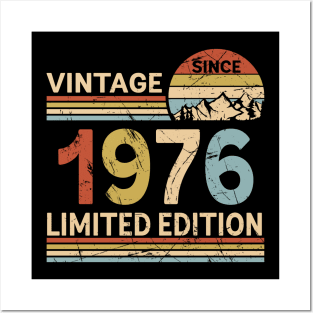 Vintage Since 1976 Limited Edition 47th Birthday Gift Vintage Men's Posters and Art